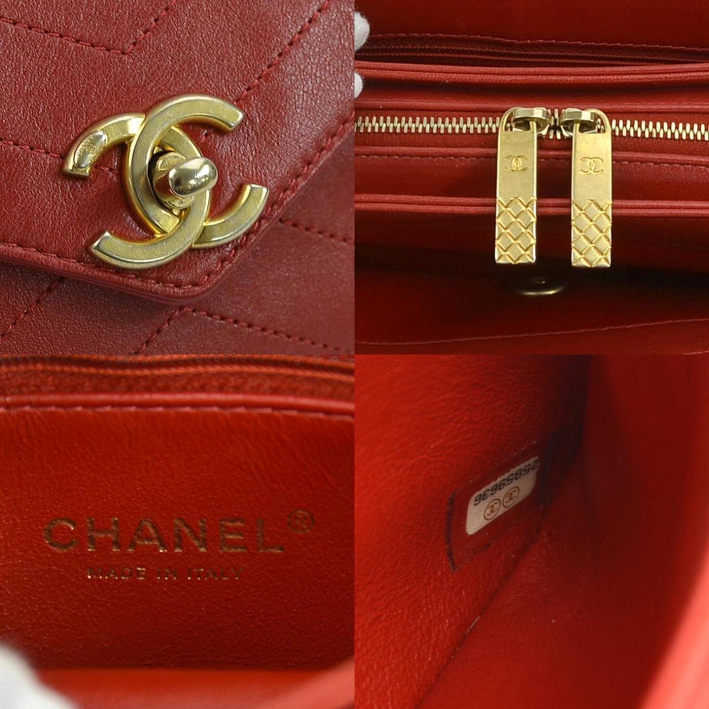 Chanel Chanel 19 Red Leather Shoulder Bag