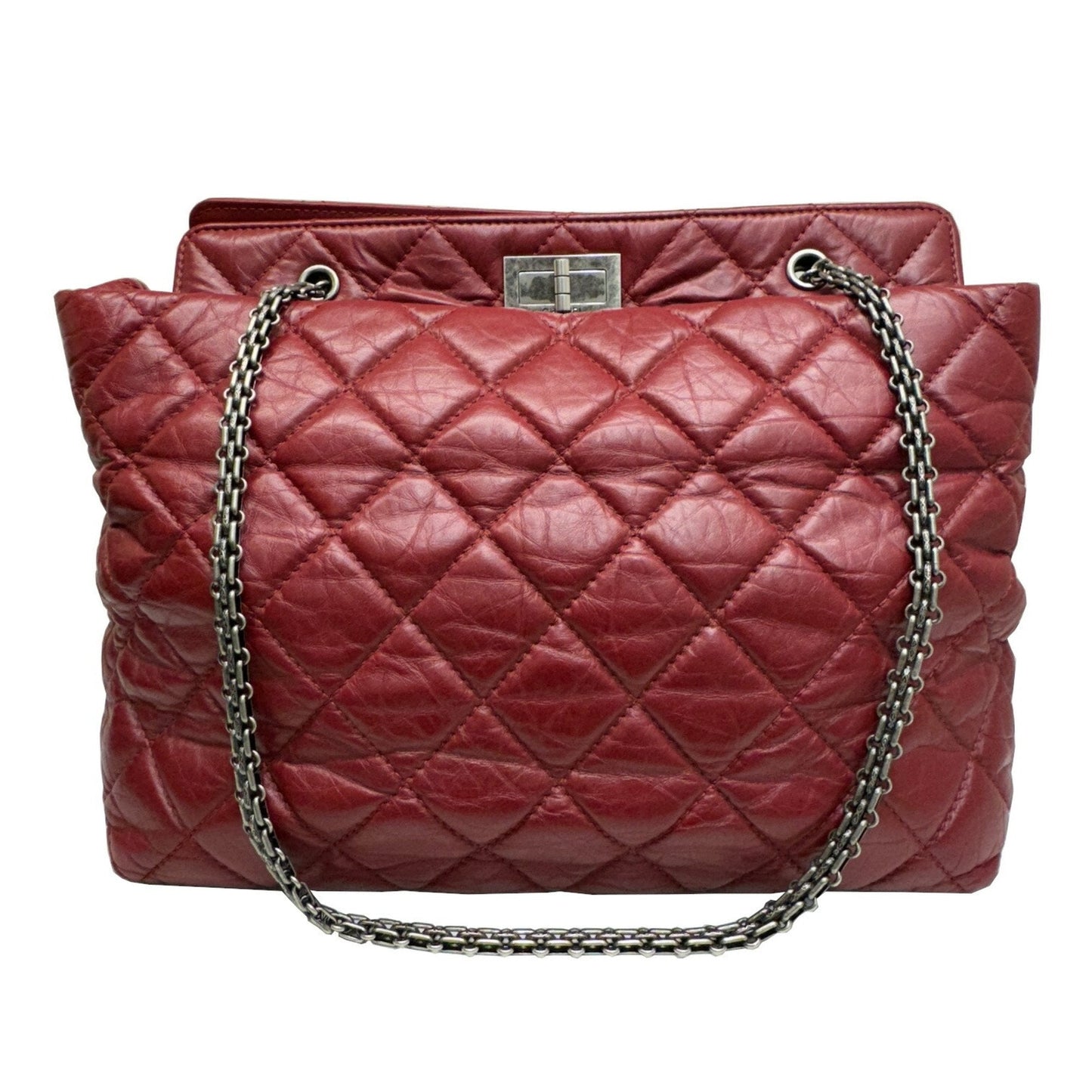 Chanel Quilted Leather Tote Bag Classic Style