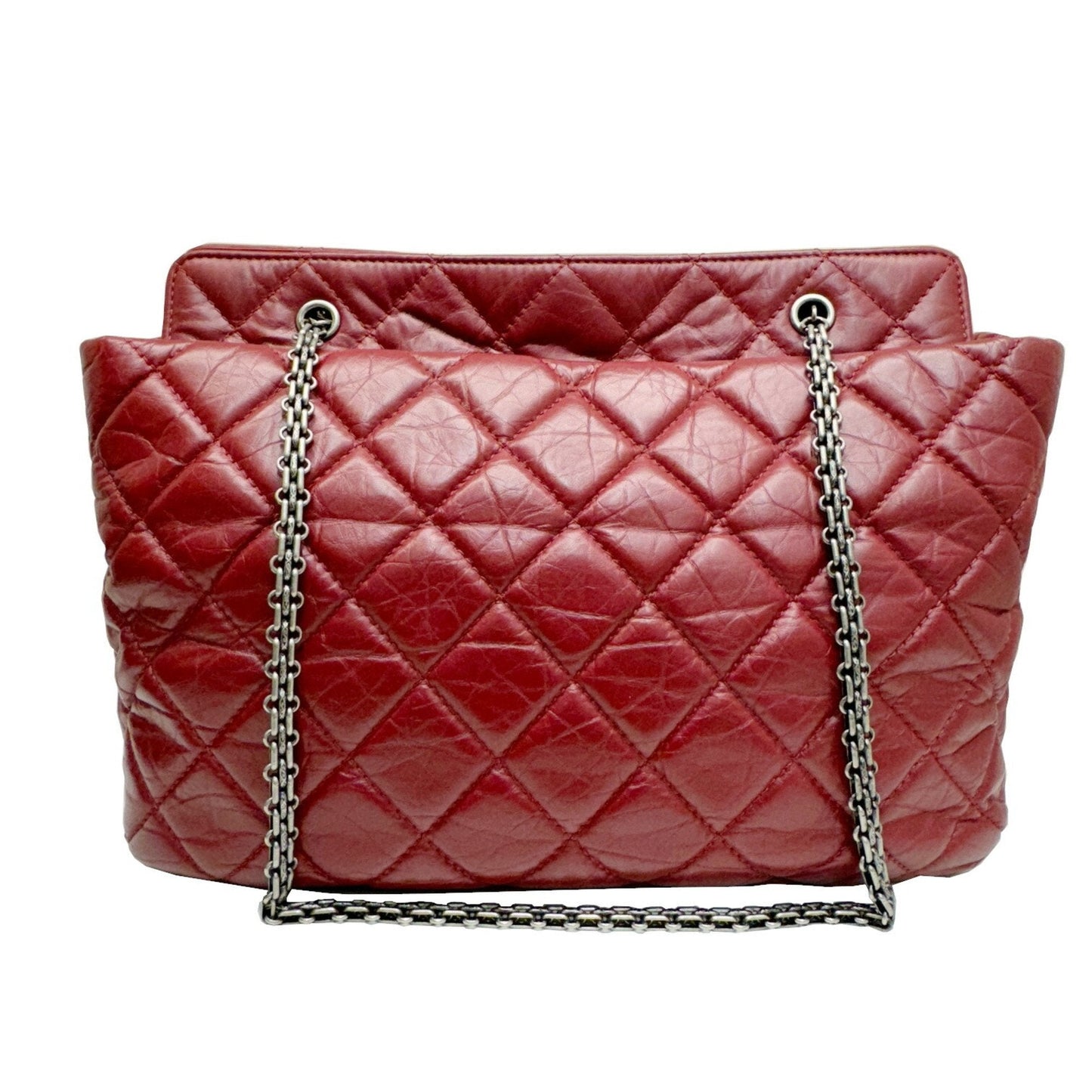 Chanel Quilted Leather Tote Bag Classic Style
