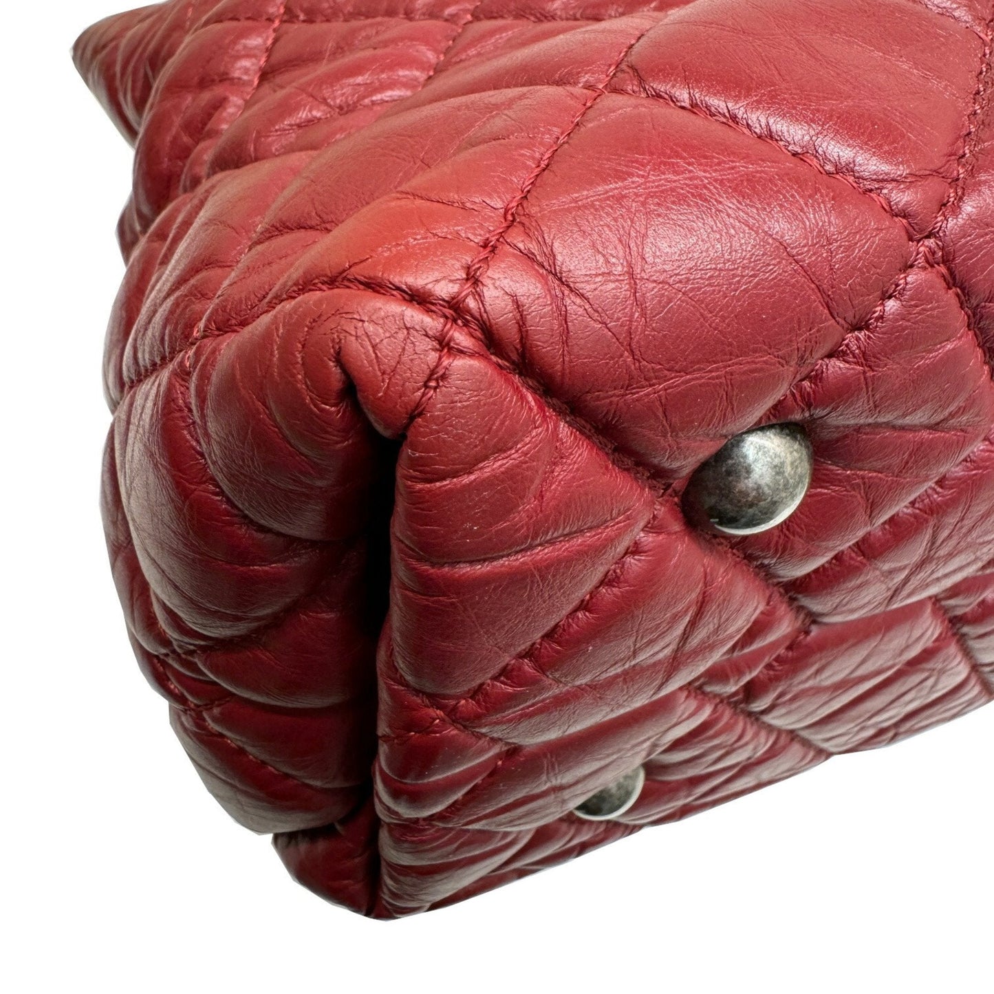Chanel Quilted Leather Tote Bag Classic Style