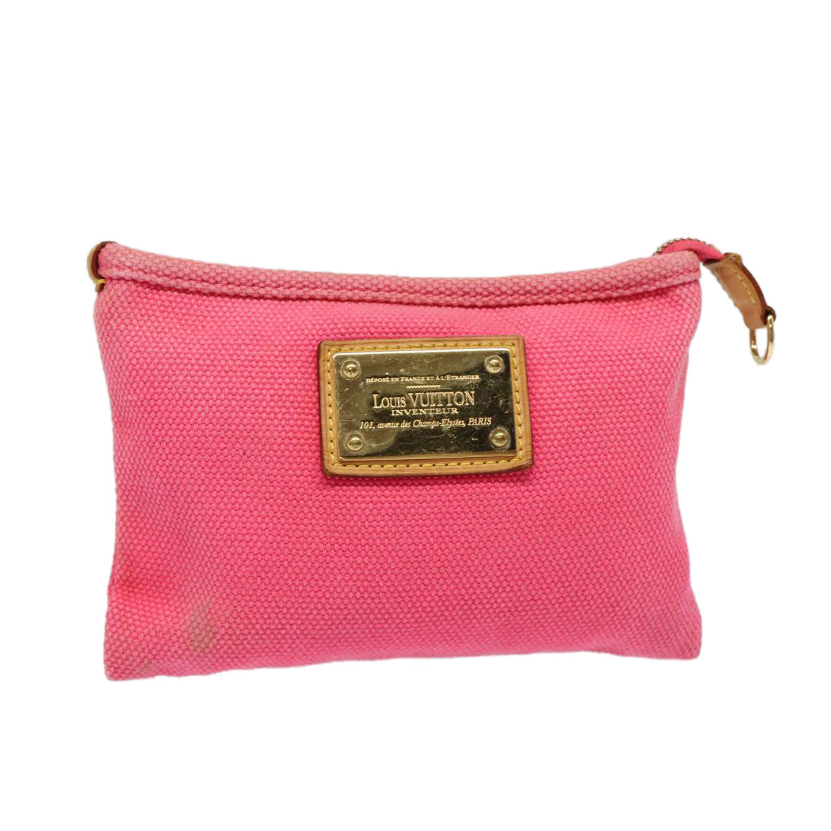 Cosmetic Pouch Pink Canvas