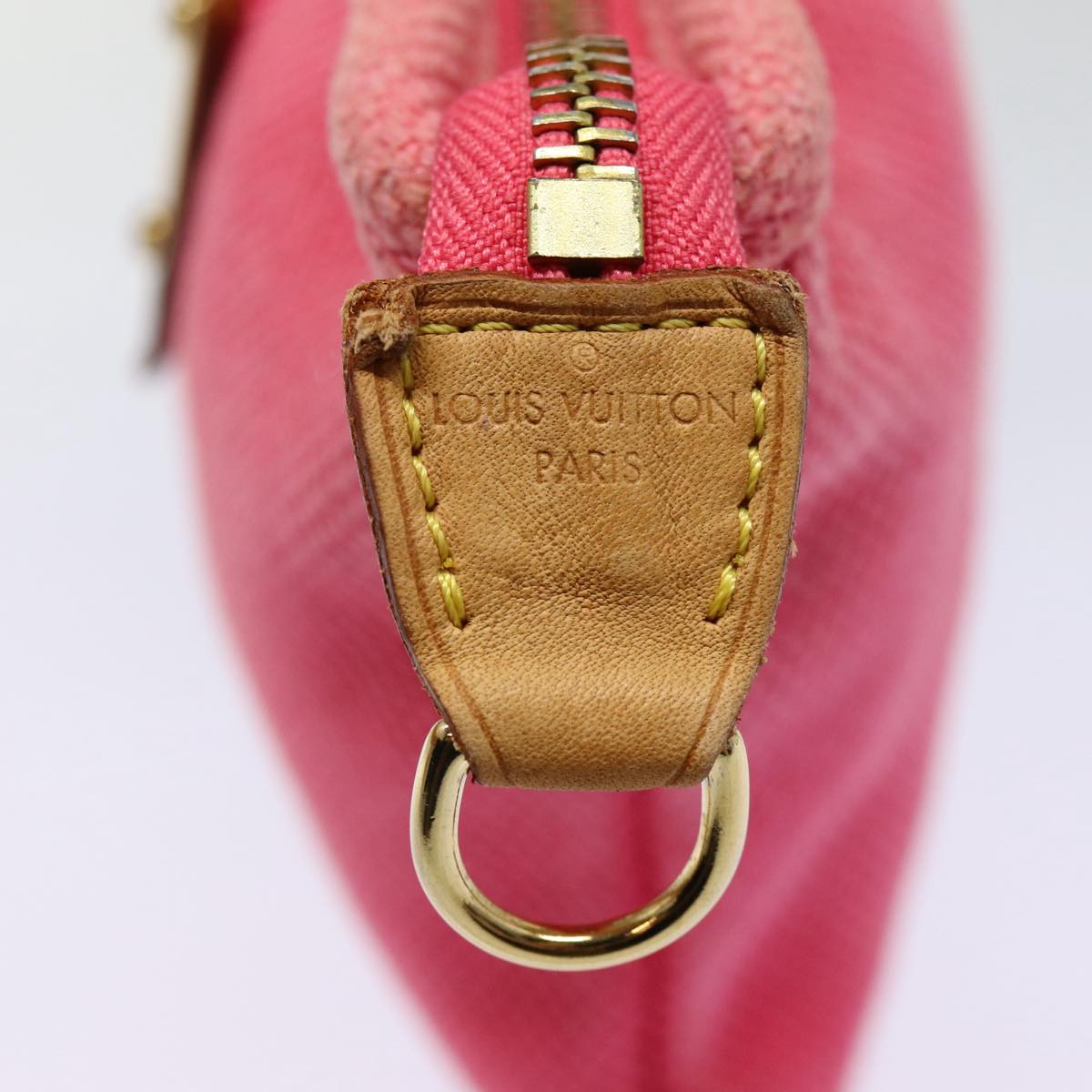 Cosmetic Pouch Pink Canvas