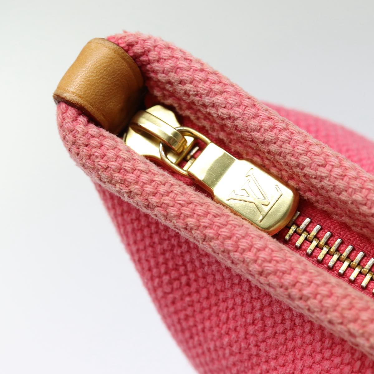 Cosmetic Pouch Pink Canvas