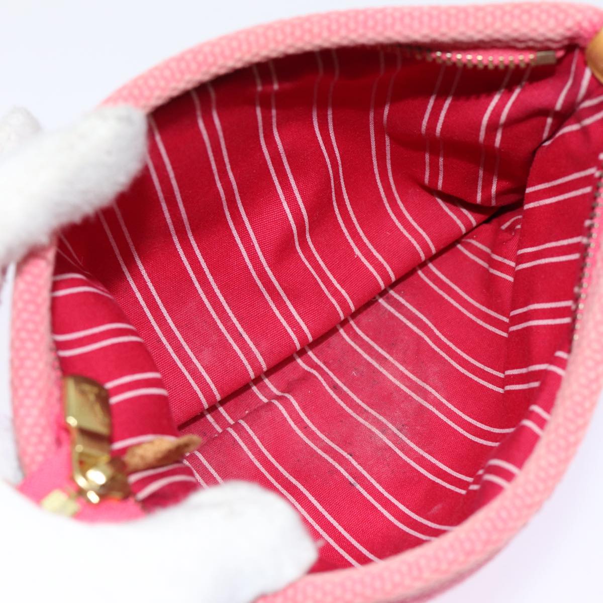 Cosmetic Pouch Pink Canvas