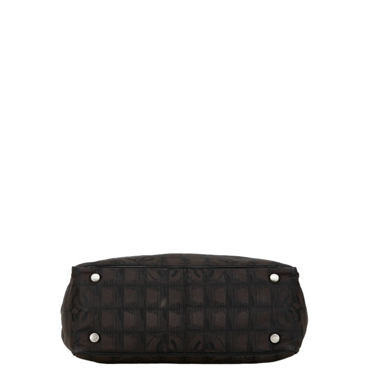 Chanel Quilted Tote Bag Brown Canvas