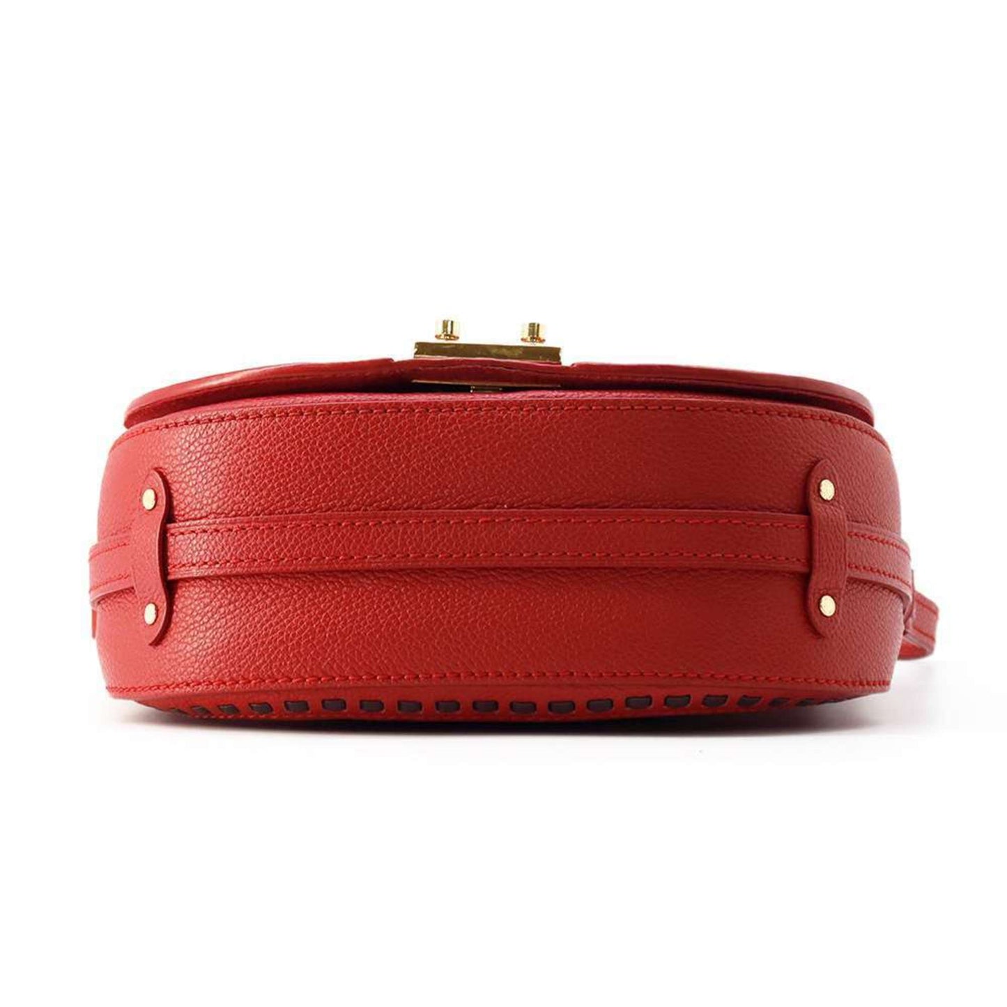 Petite Malle Red Shoulder Bag