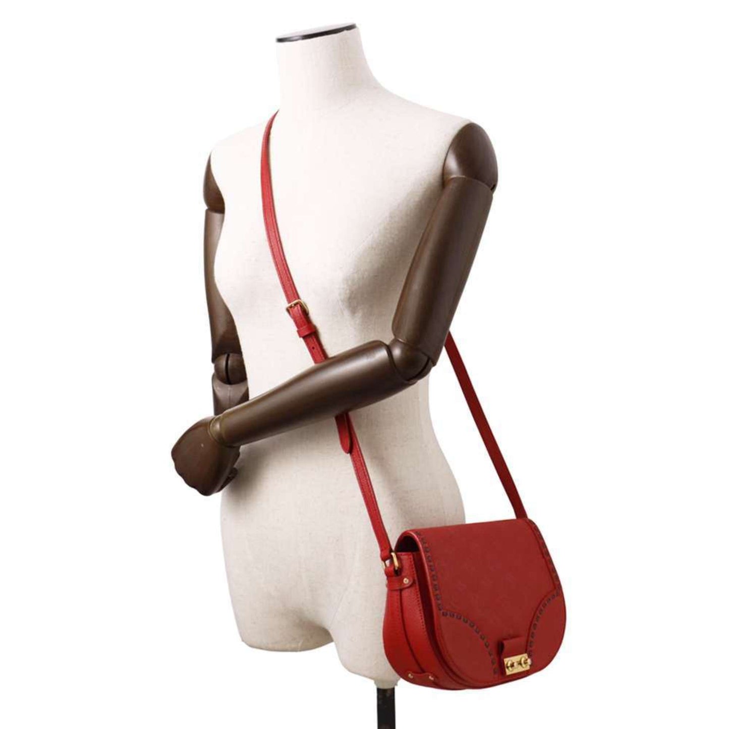 Petite Malle Red Shoulder Bag