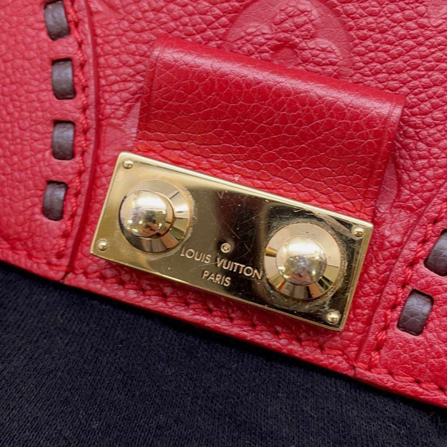 Petite Malle Red Shoulder Bag