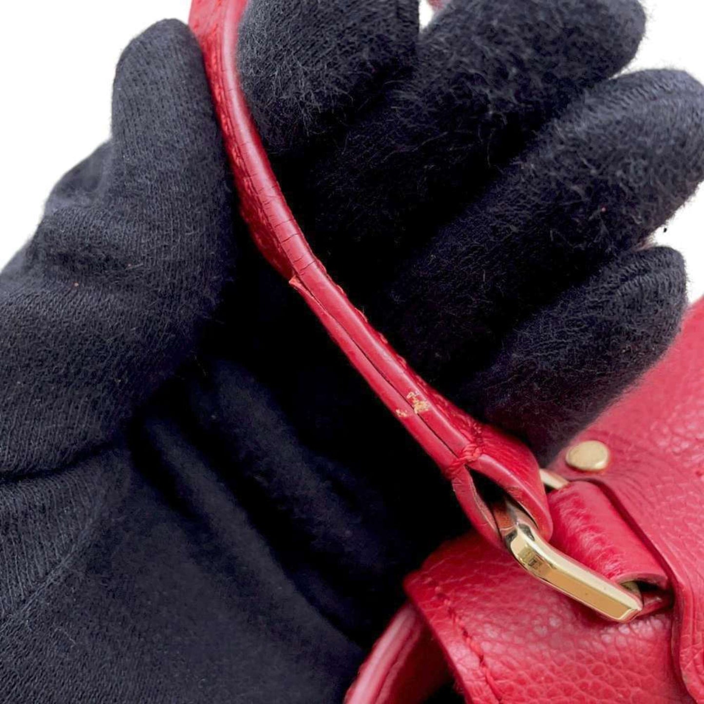 Petite Malle Red Shoulder Bag