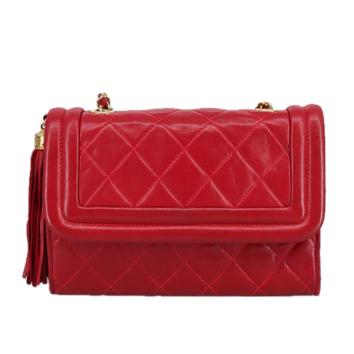 Chanel Classic Double Flap Bag Red Quilted Leather