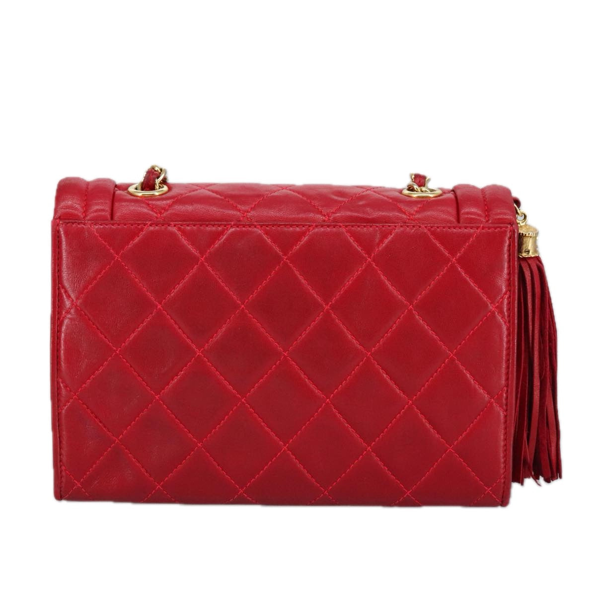 Chanel Classic Double Flap Bag Red Quilted Leather