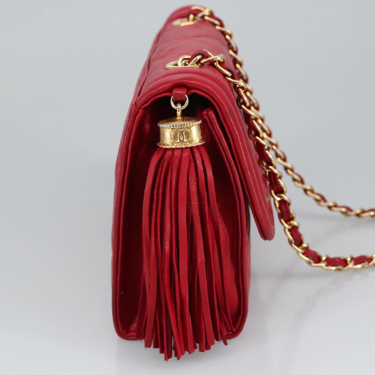 Chanel Classic Double Flap Bag Red Quilted Leather
