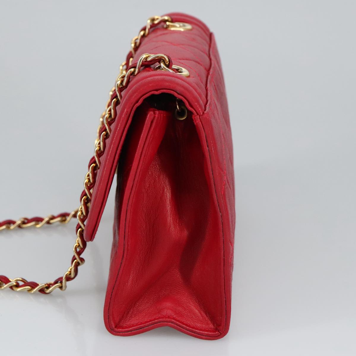 Chanel Classic Double Flap Bag Red Quilted Leather