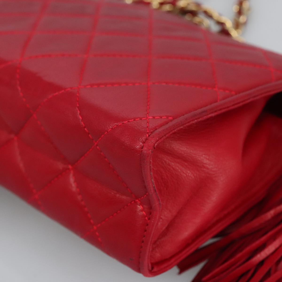 Chanel Classic Double Flap Bag Red Quilted Leather