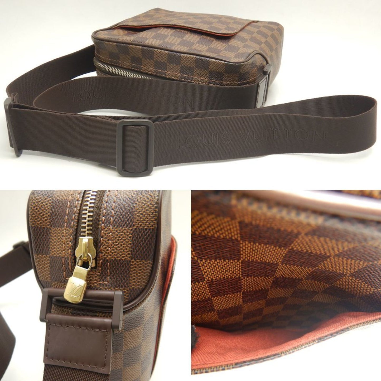 Pochette Damier Azur Canvas Shoulder Bag