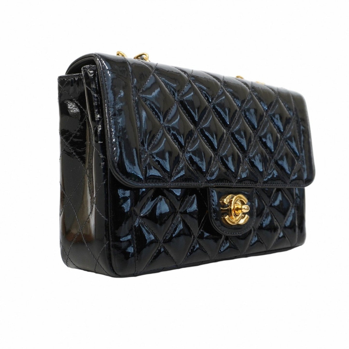 Chanel Classic Flap Bag Patent Leather