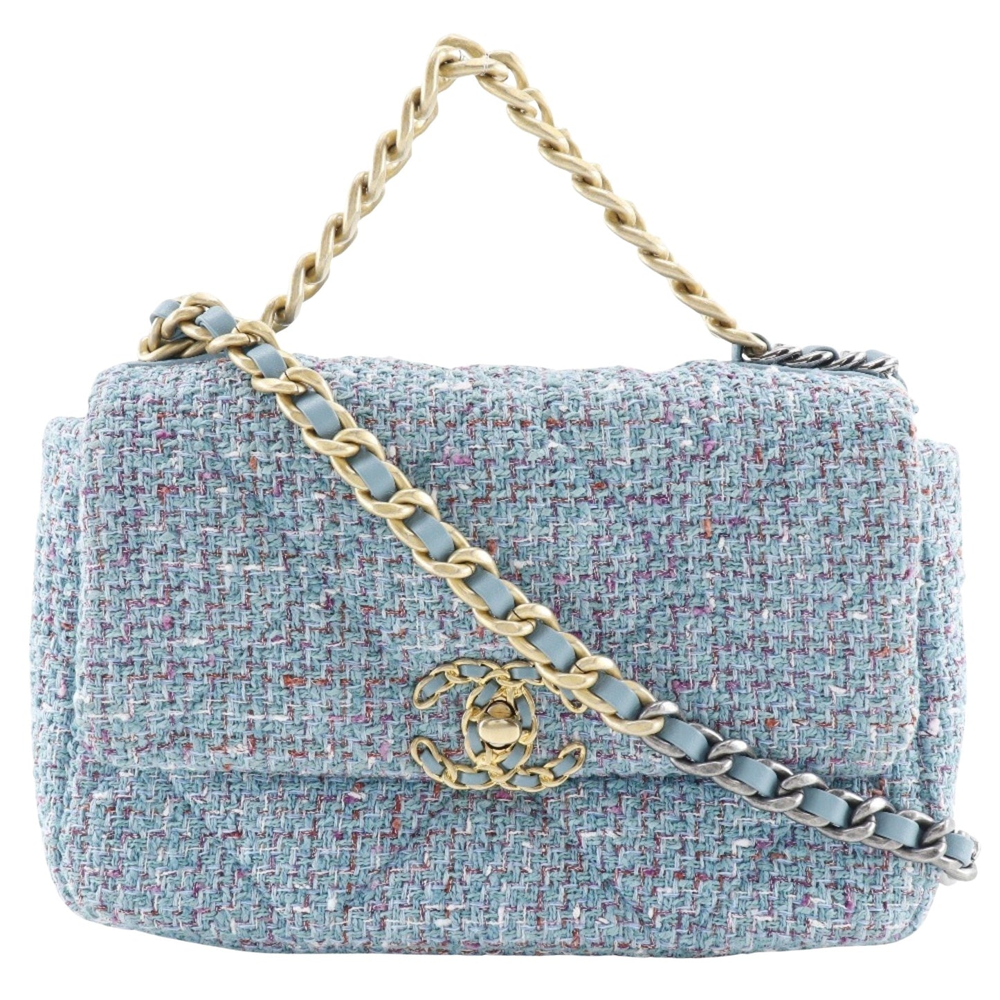 Chanel Chanel 19 Tweed Shoulder Bag