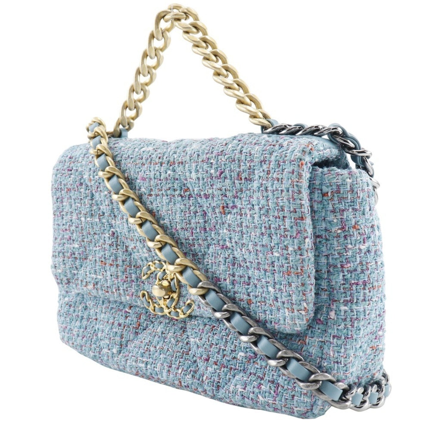 Chanel Chanel 19 Tweed Shoulder Bag