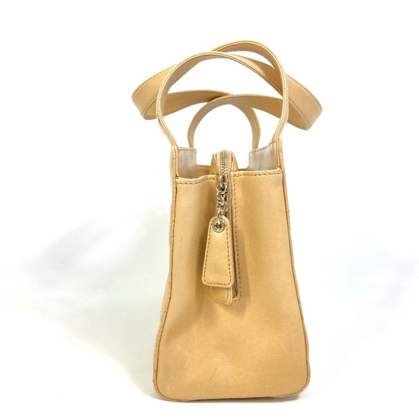 Chanel Classic Quilted Leather Handbag Beige
