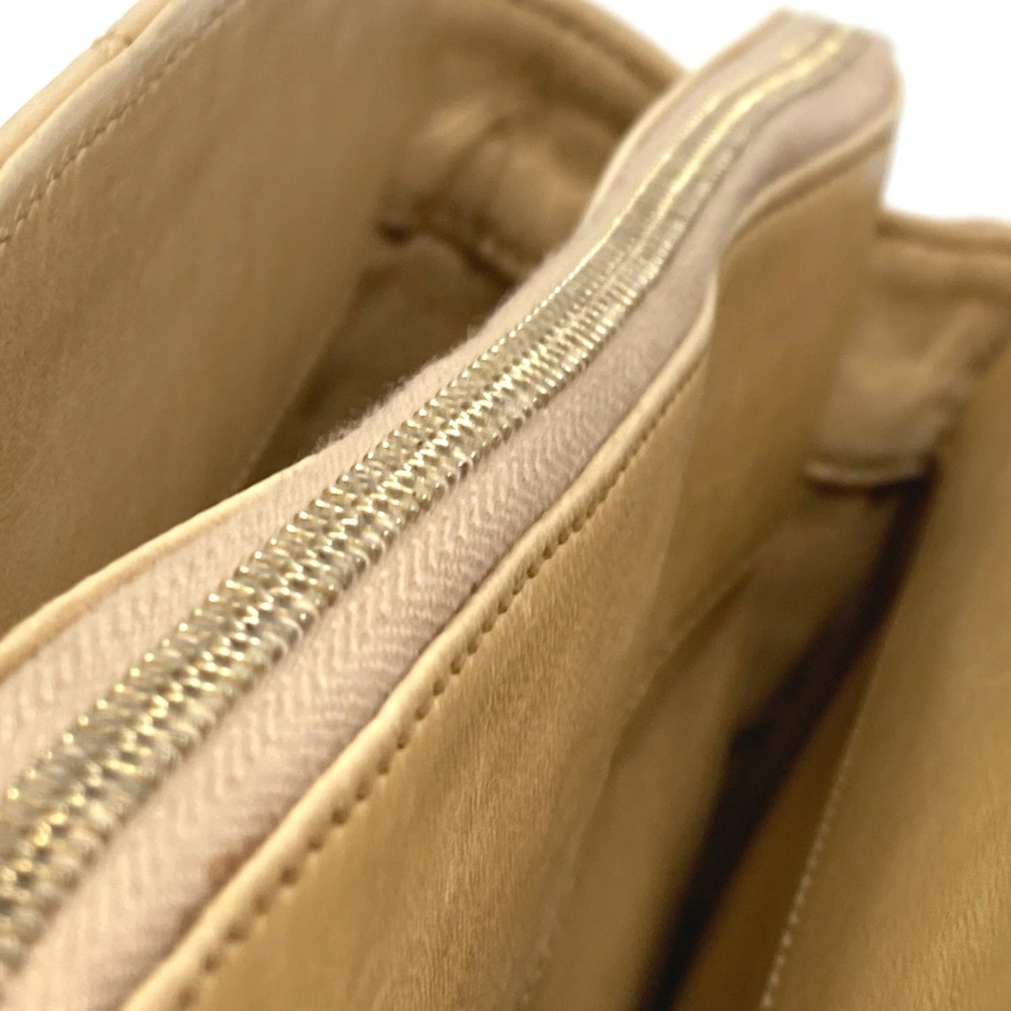 Chanel Classic Quilted Leather Handbag Beige