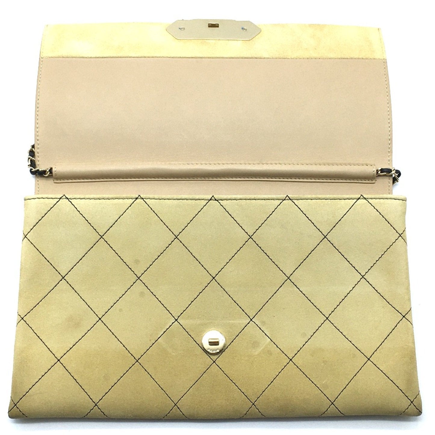 Chanel Suede Leather Chain Bag
