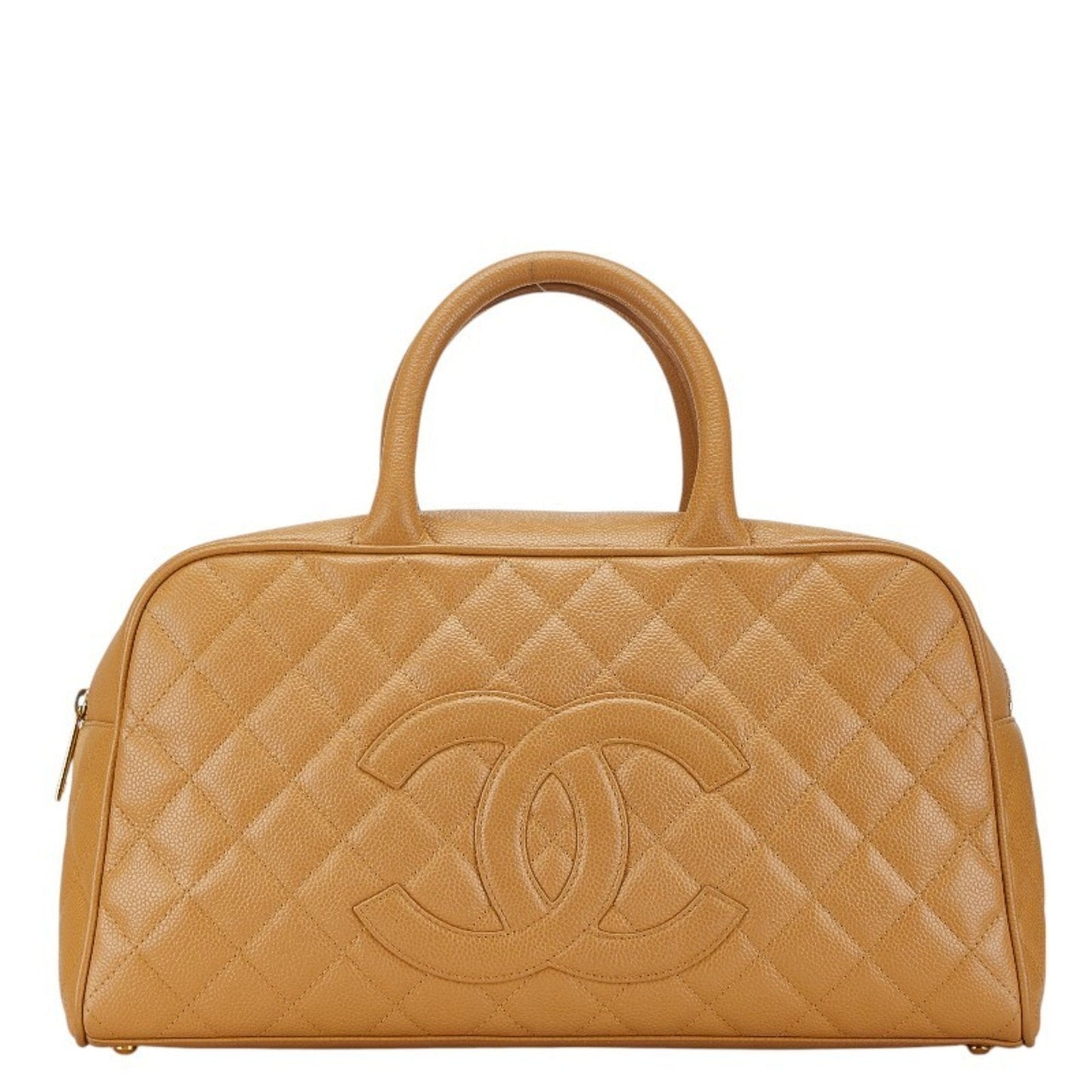 Chanel Classic Handbag Camel Leather