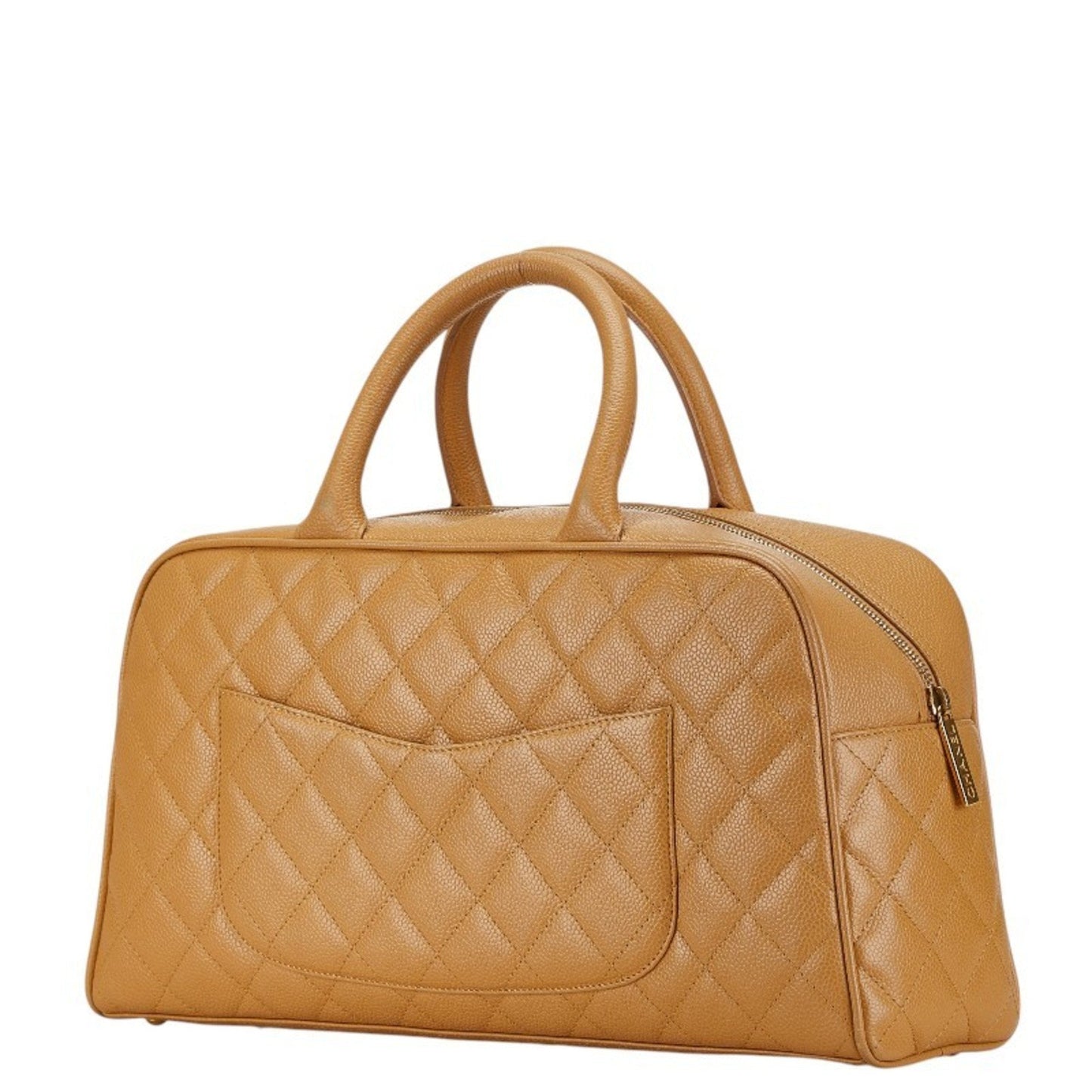 Chanel Classic Handbag Camel Leather