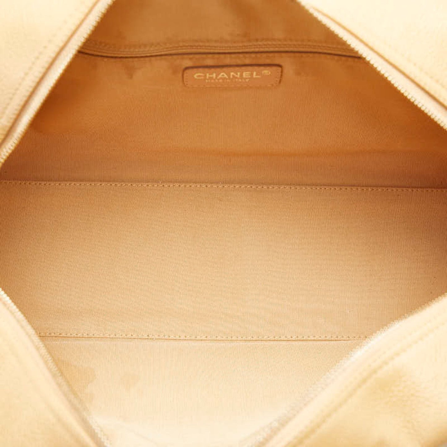 Chanel Classic Handbag Camel Leather