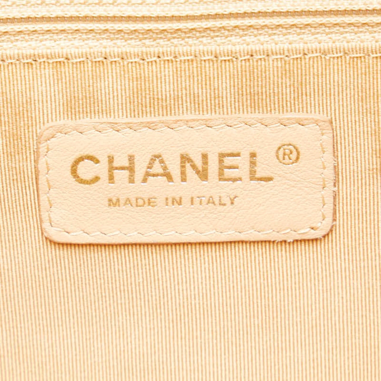 Chanel Classic Handbag Camel Leather