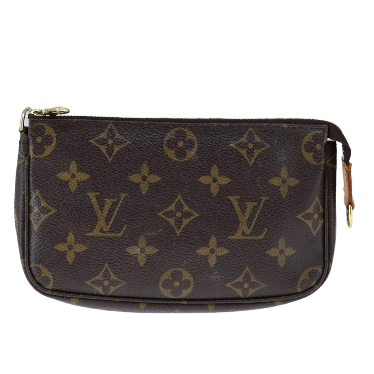 Canvas Mini Pochette Accessoires with Shoulder Strap
