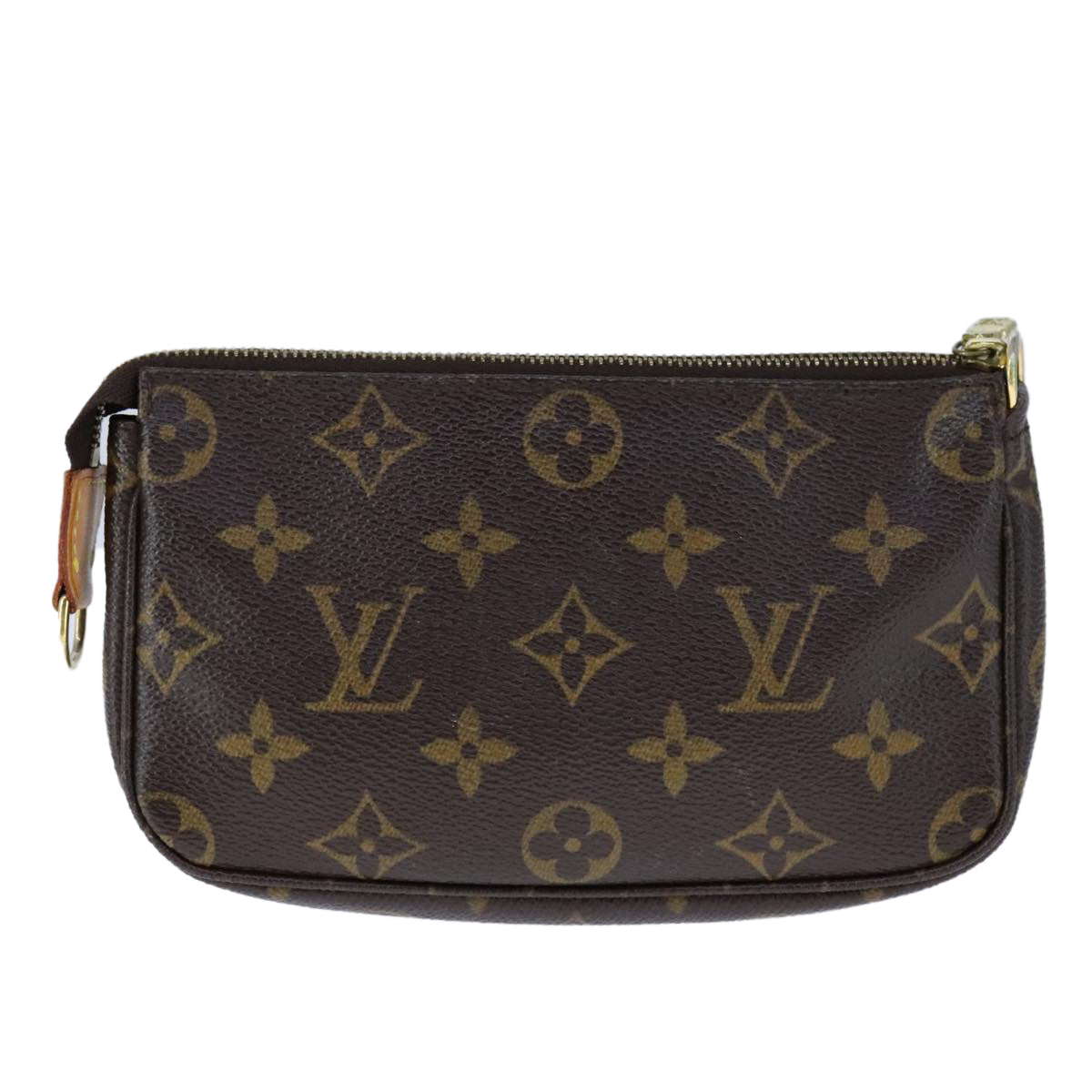 Canvas Mini Pochette Accessoires with Shoulder Strap