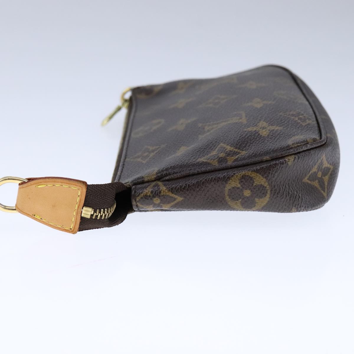 Canvas Mini Pochette Accessoires with Shoulder Strap