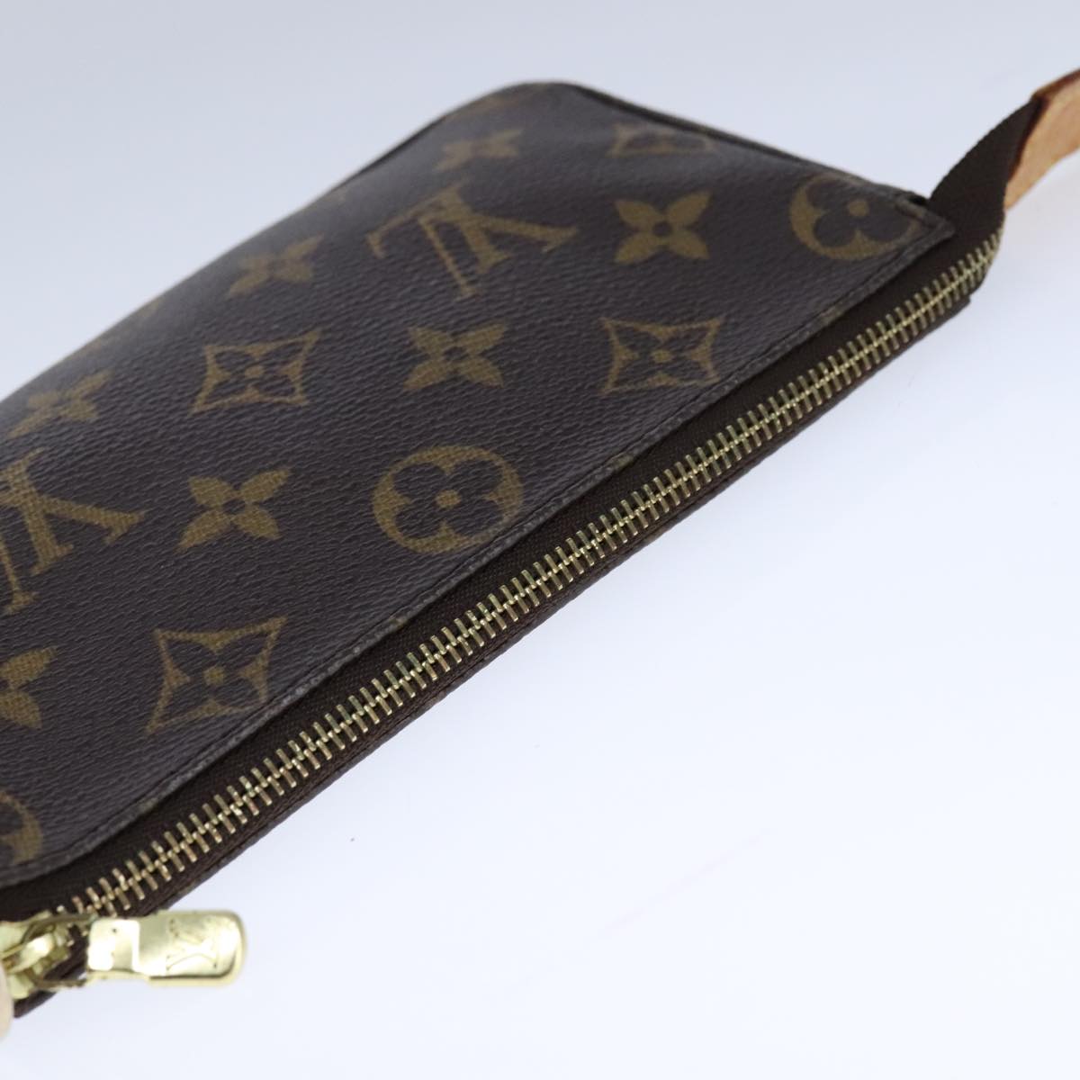 Canvas Mini Pochette Accessoires with Shoulder Strap