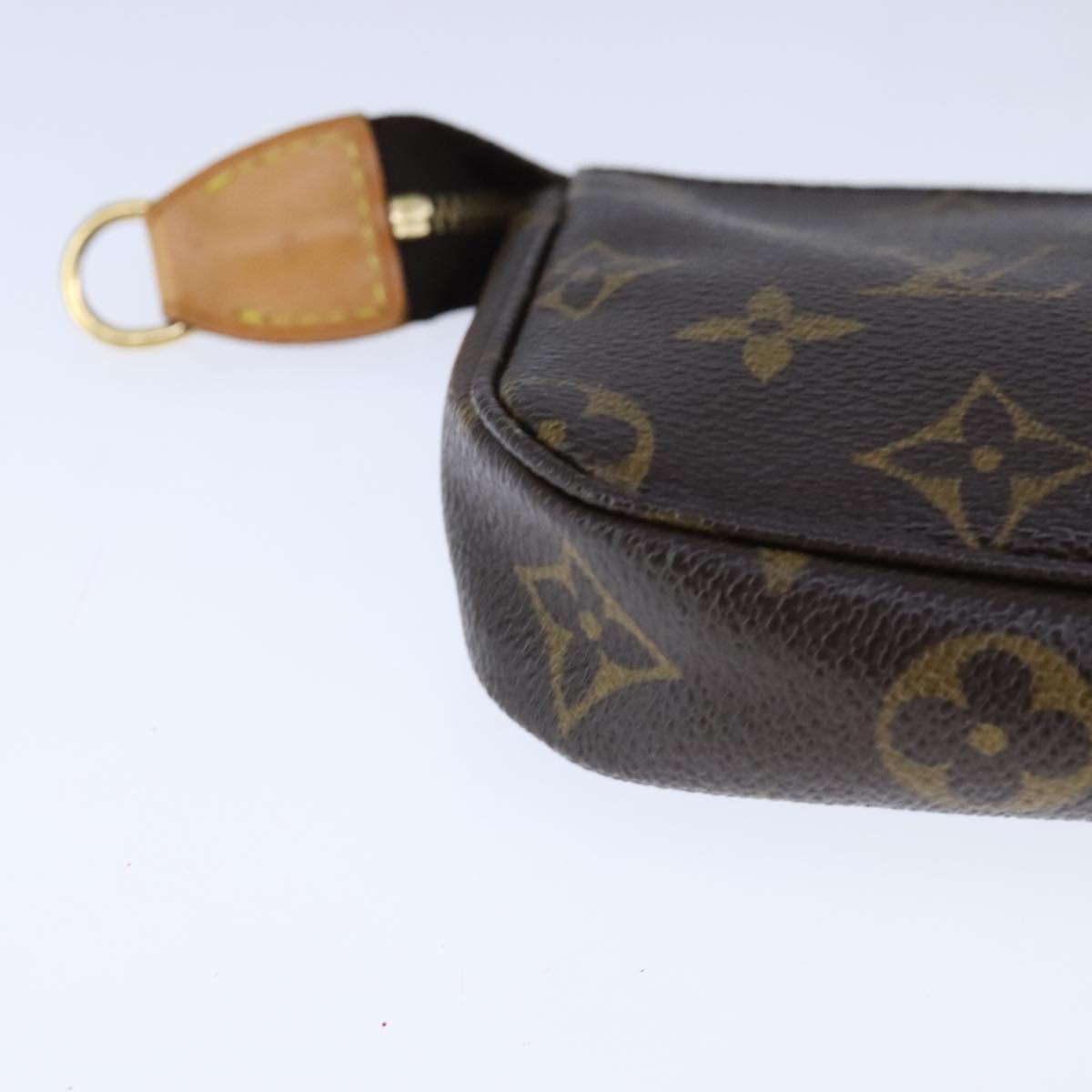 Canvas Mini Pochette Accessoires with Shoulder Strap