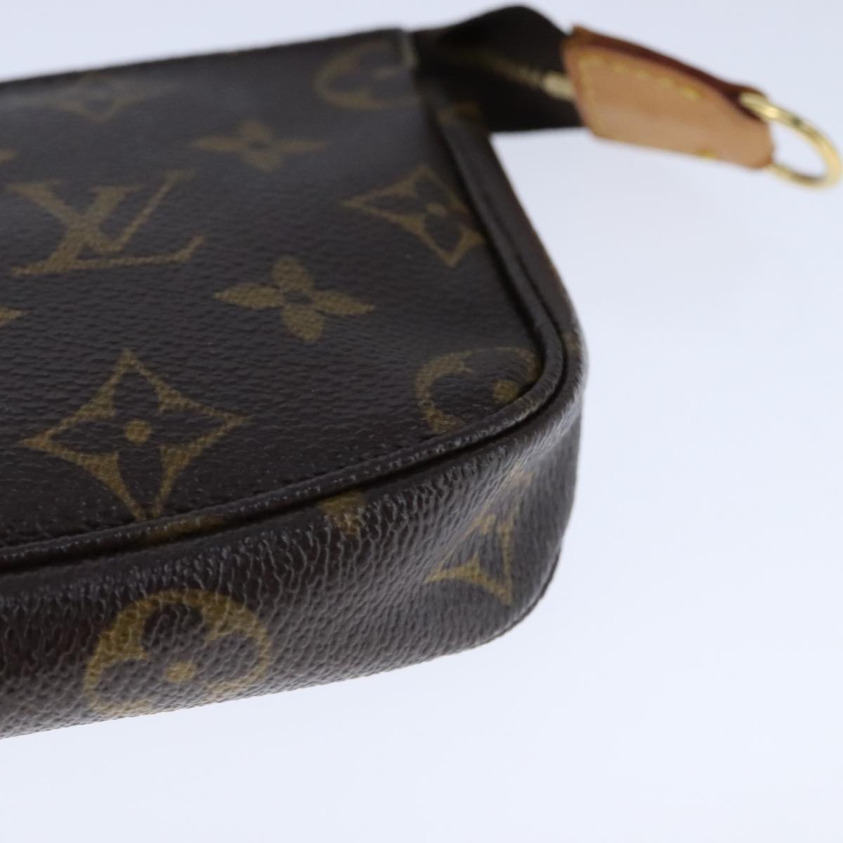 Canvas Mini Pochette Accessoires with Shoulder Strap