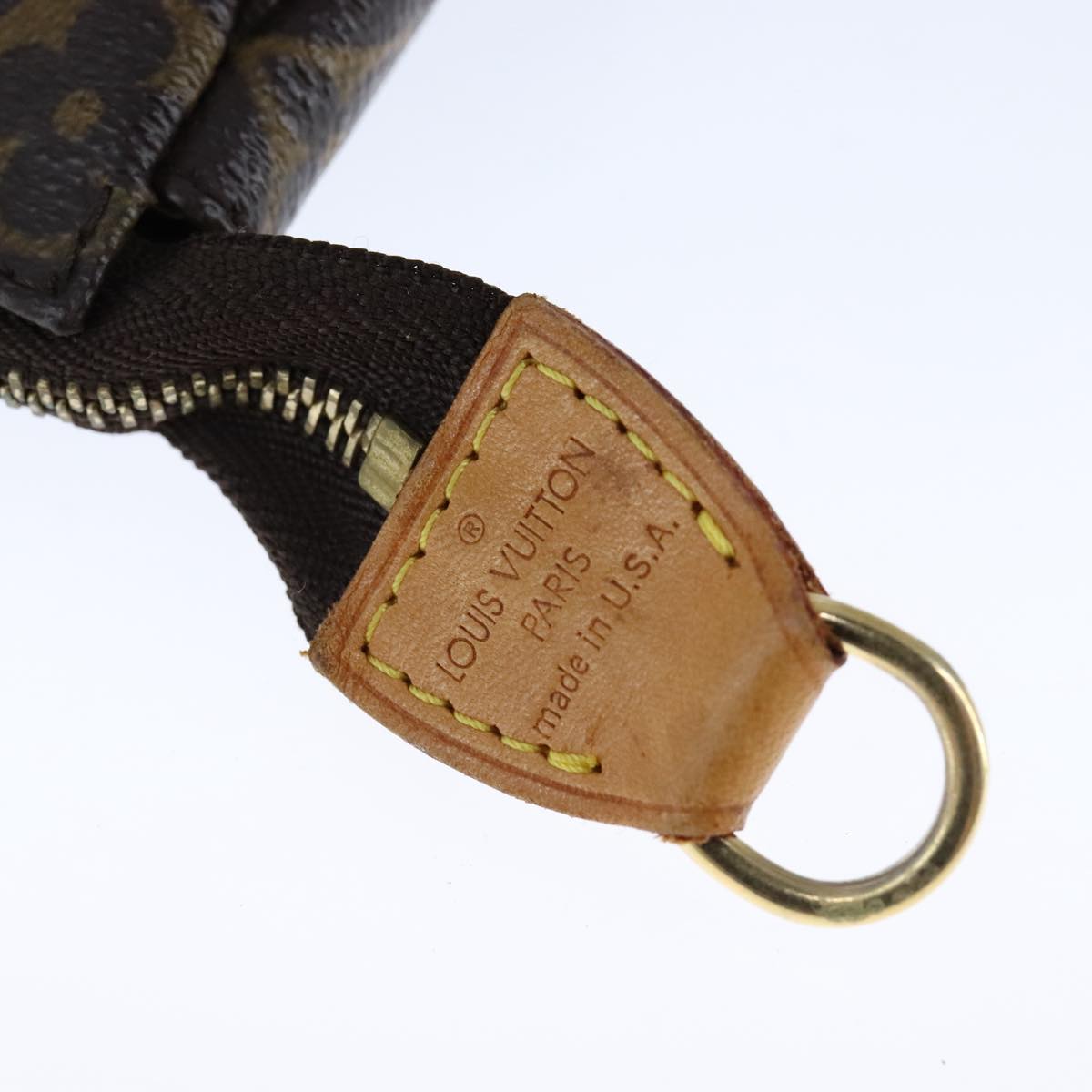 Canvas Mini Pochette Accessoires with Shoulder Strap