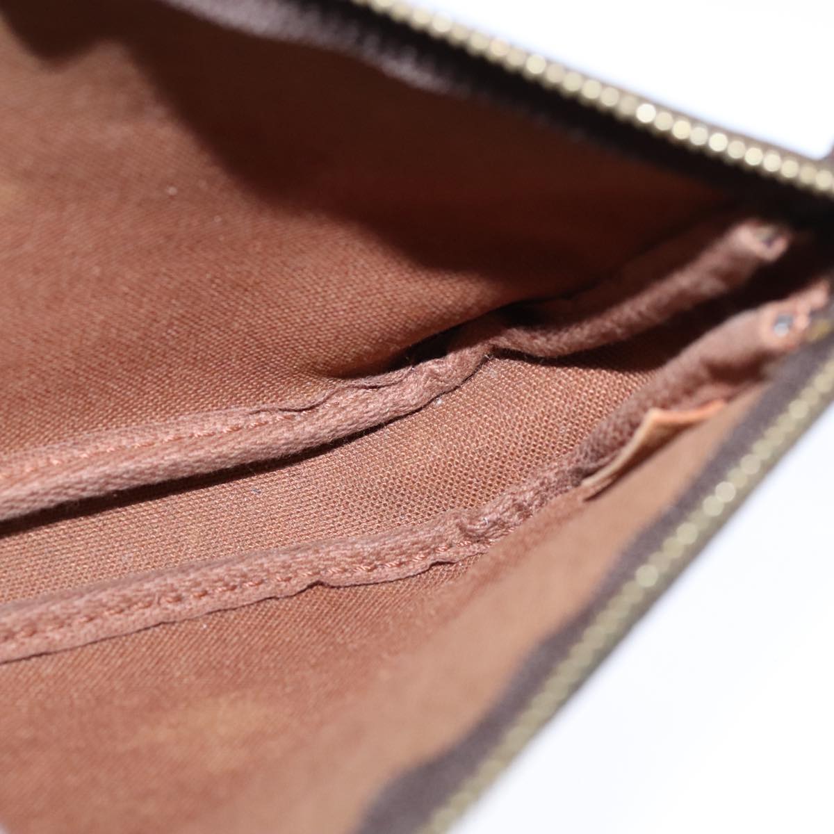 Canvas Mini Pochette Accessoires with Shoulder Strap