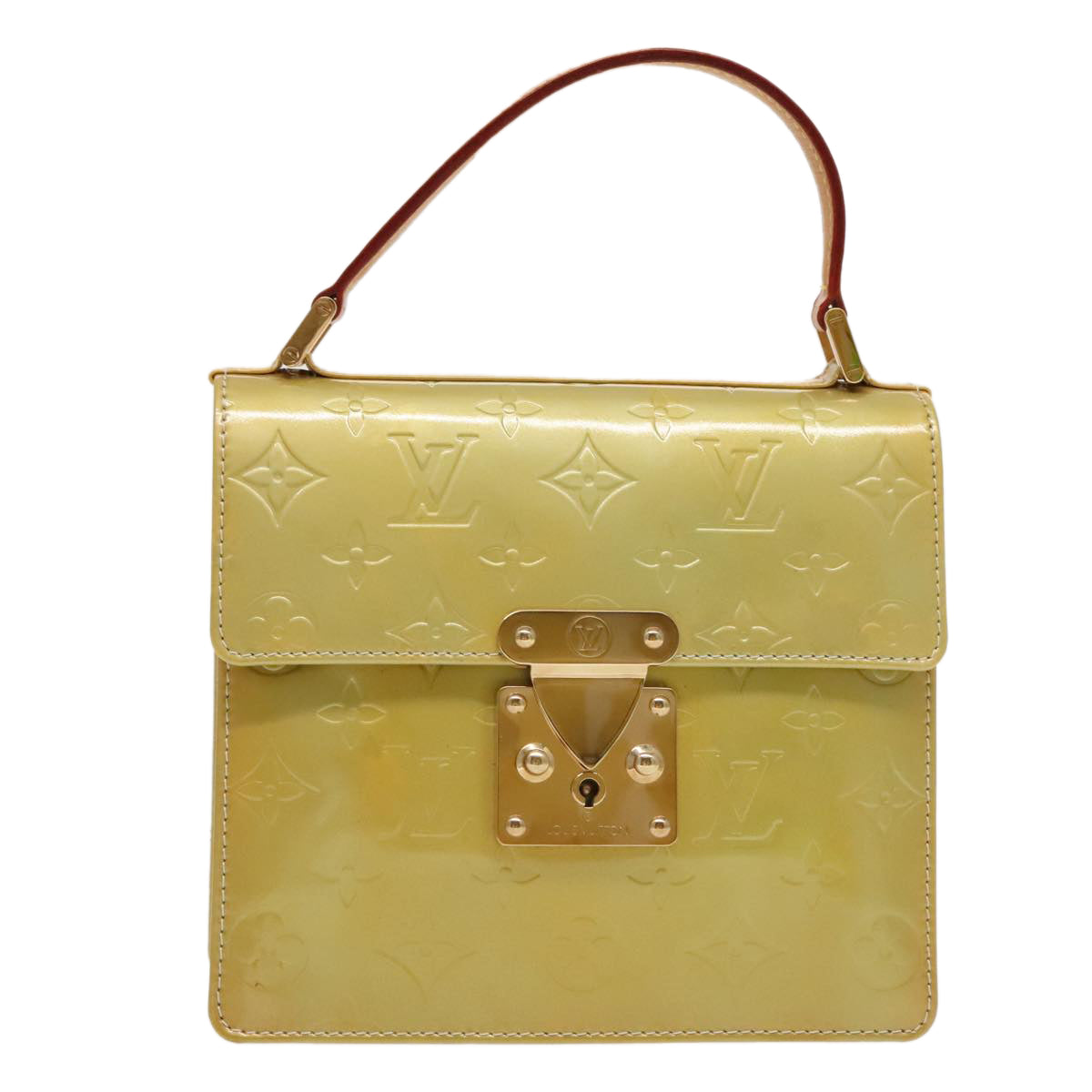 Lockit MM Handbag Lime Patent Leather