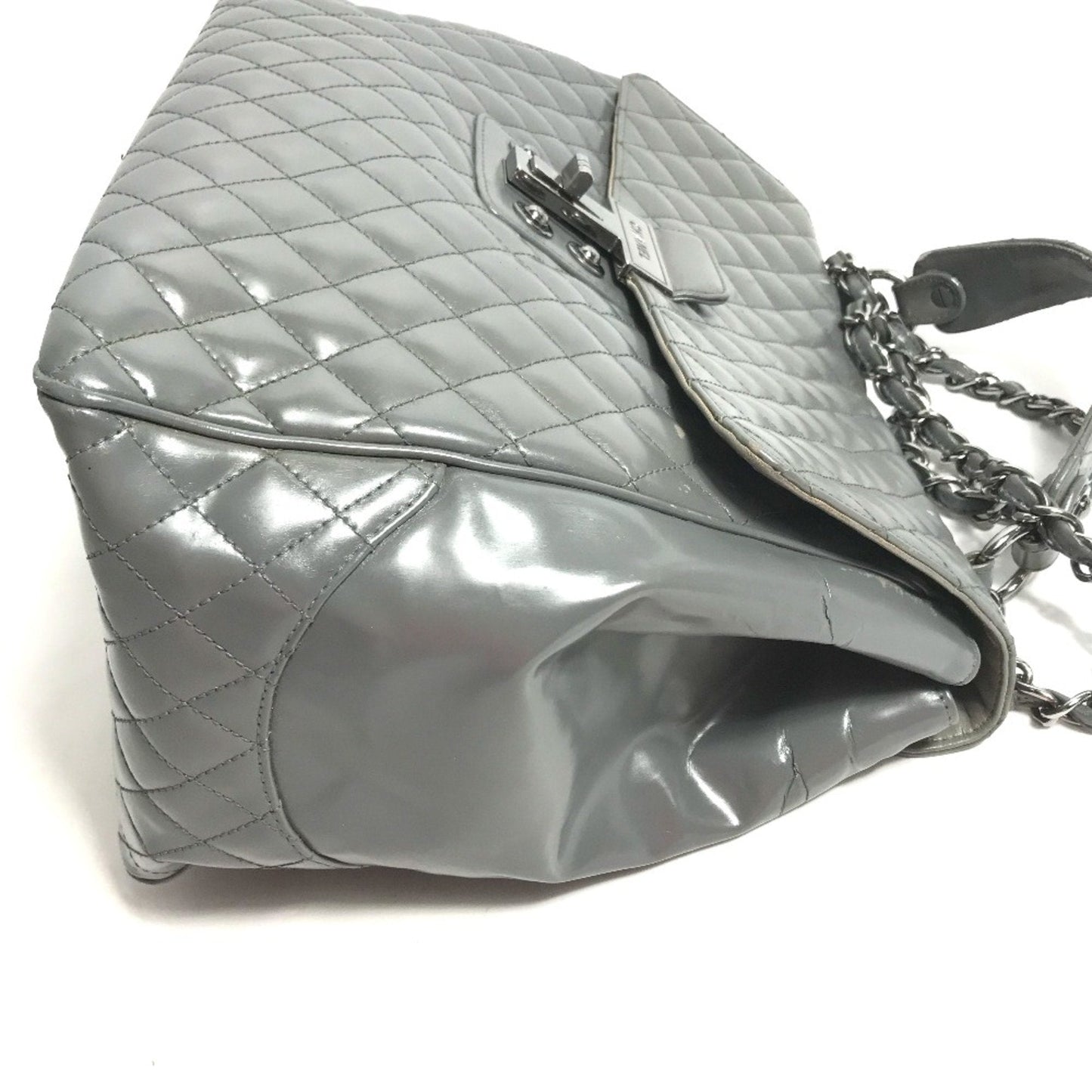 Chanel Quilted Patent Leather Shoulder Bag