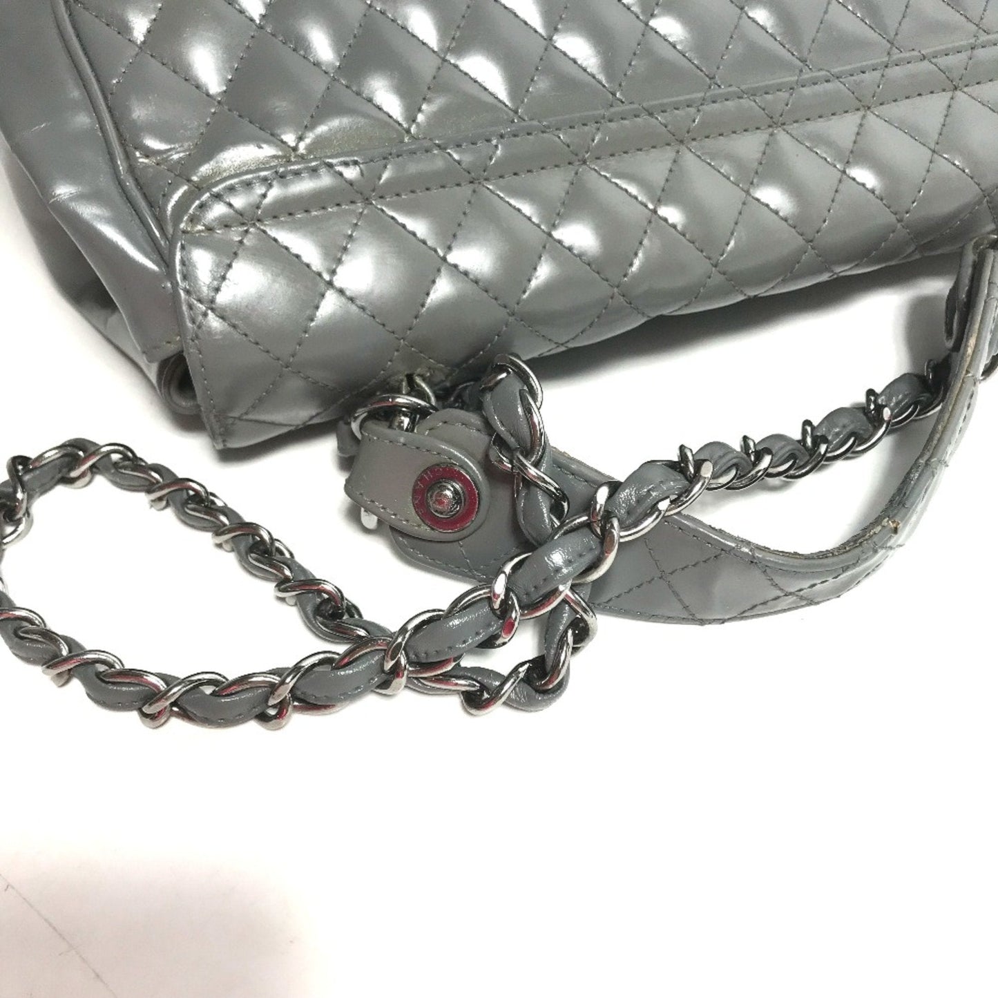 Chanel Quilted Patent Leather Shoulder Bag