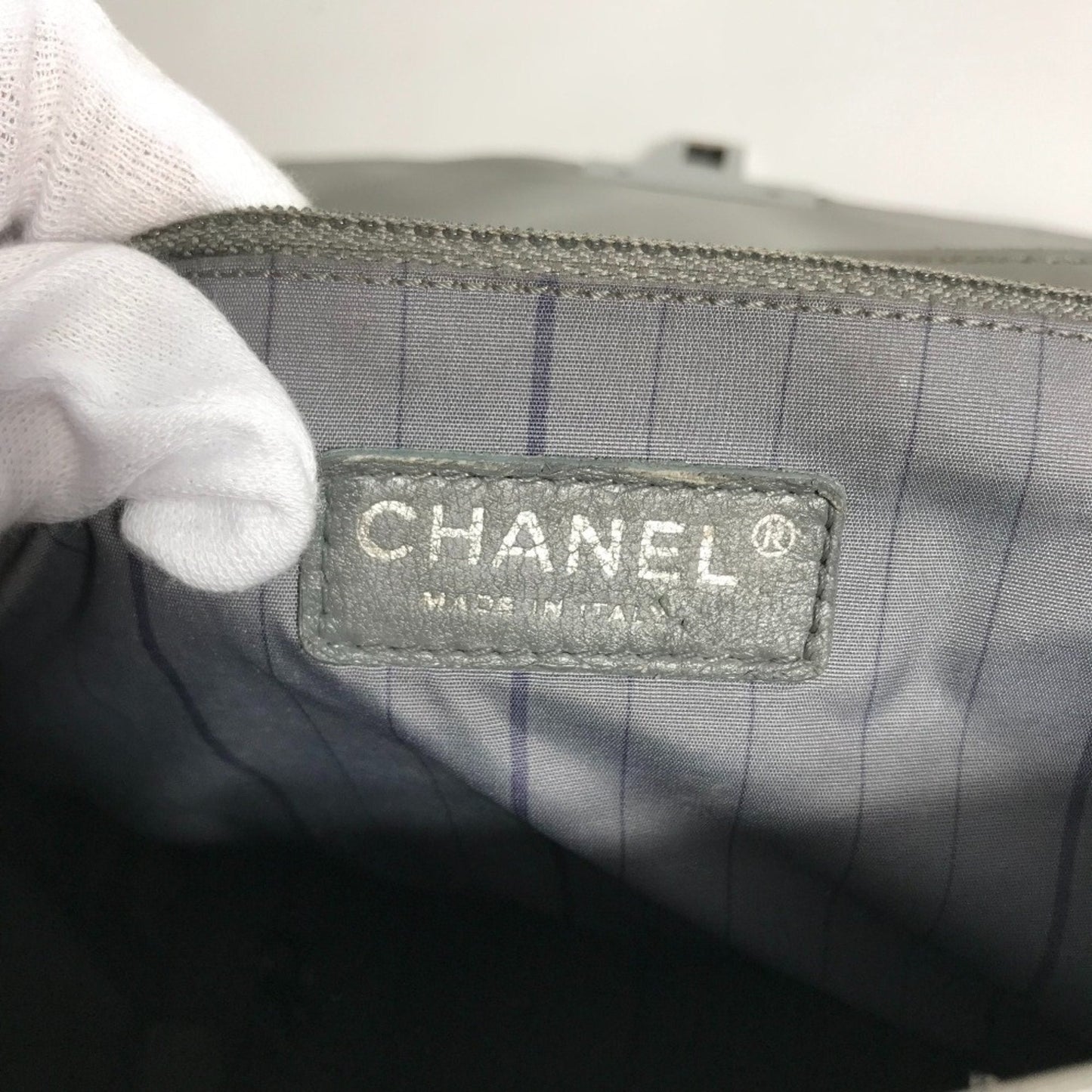 Chanel Quilted Patent Leather Shoulder Bag