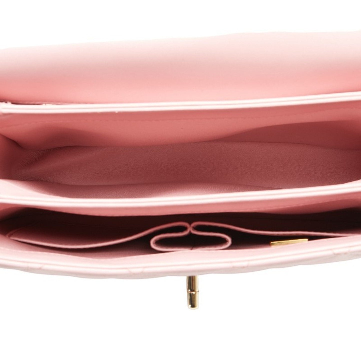 Chanel Classic Handbag Pink Quilted Leather