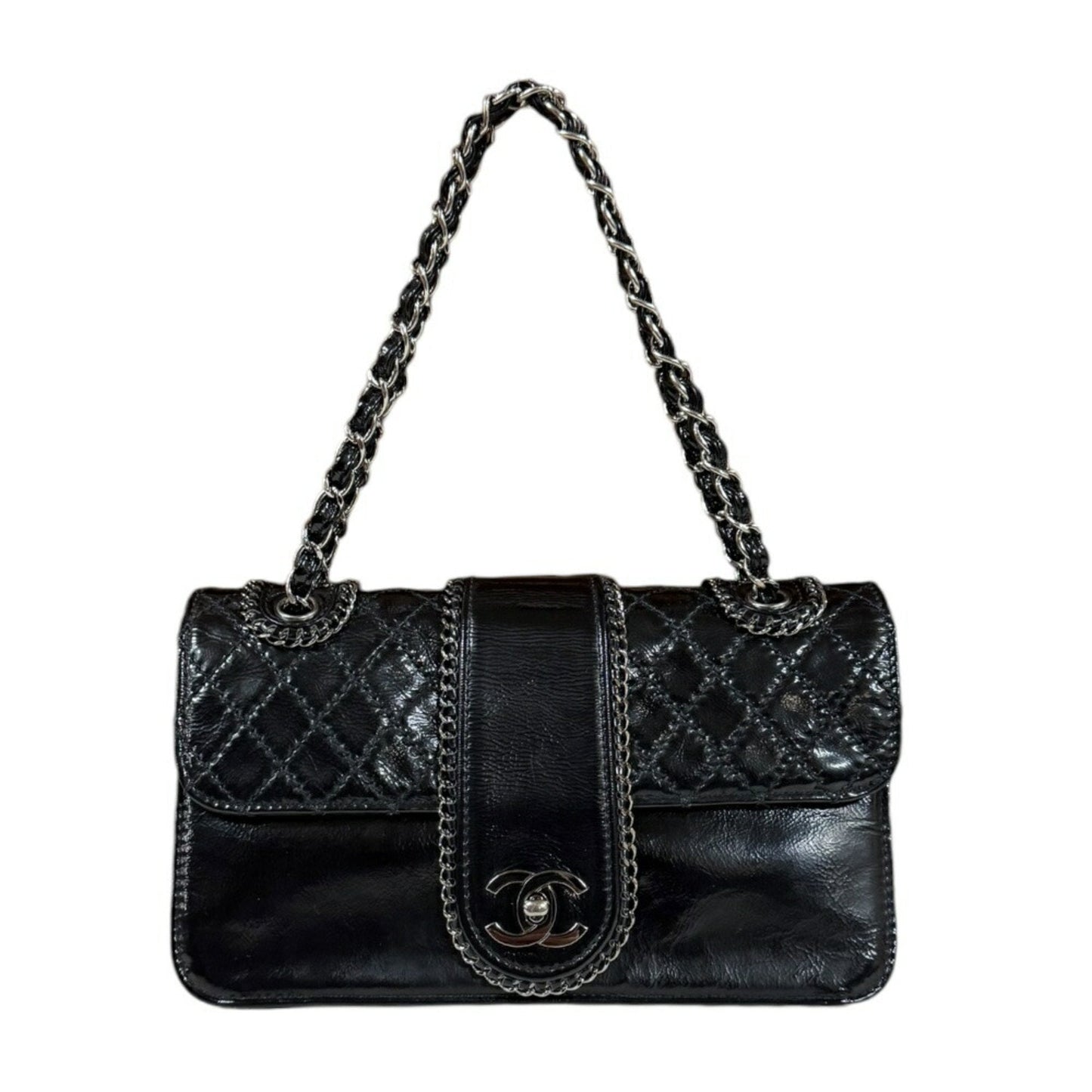 Chanel Quilted Leather Chain Bag Classic Flap