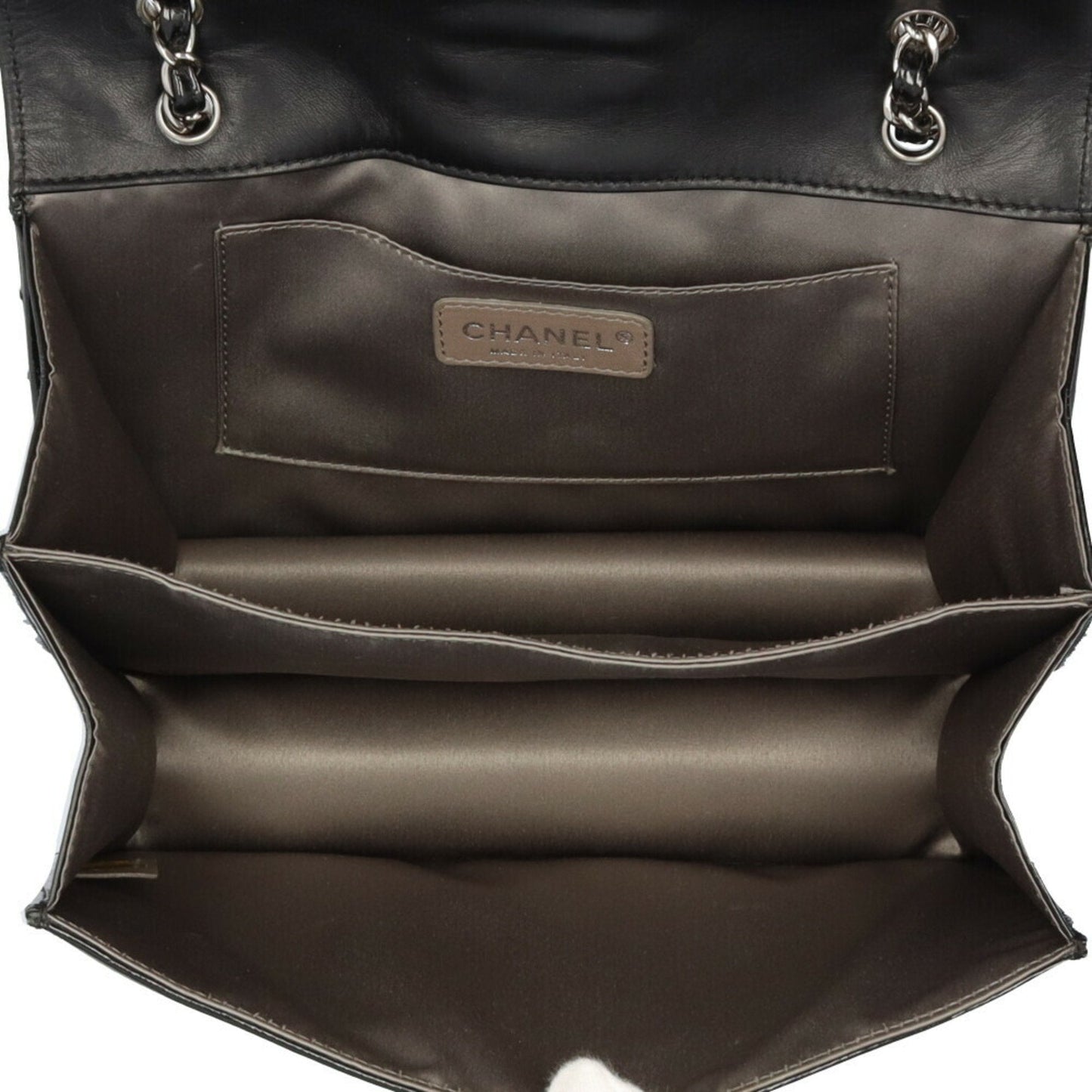 Chanel Quilted Leather Chain Bag Classic Flap