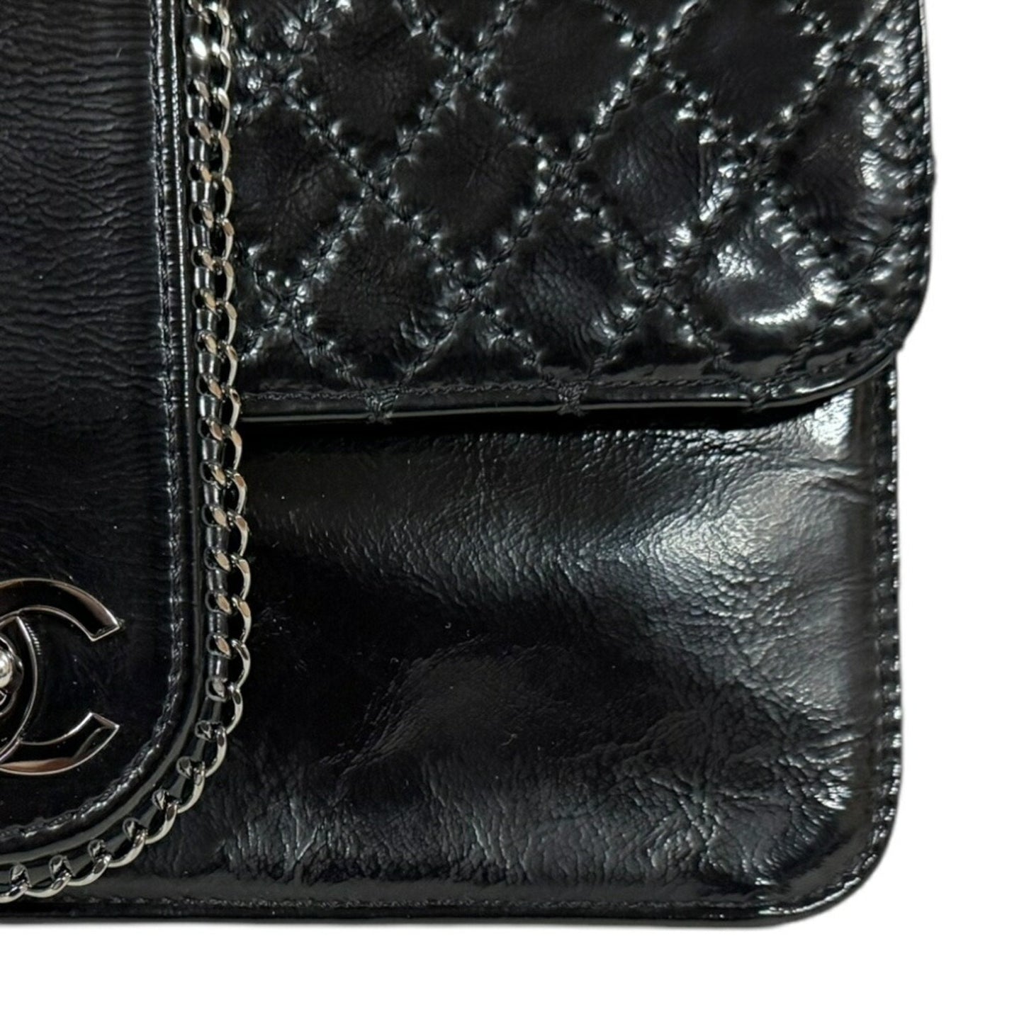 Chanel Quilted Leather Chain Bag Classic Flap