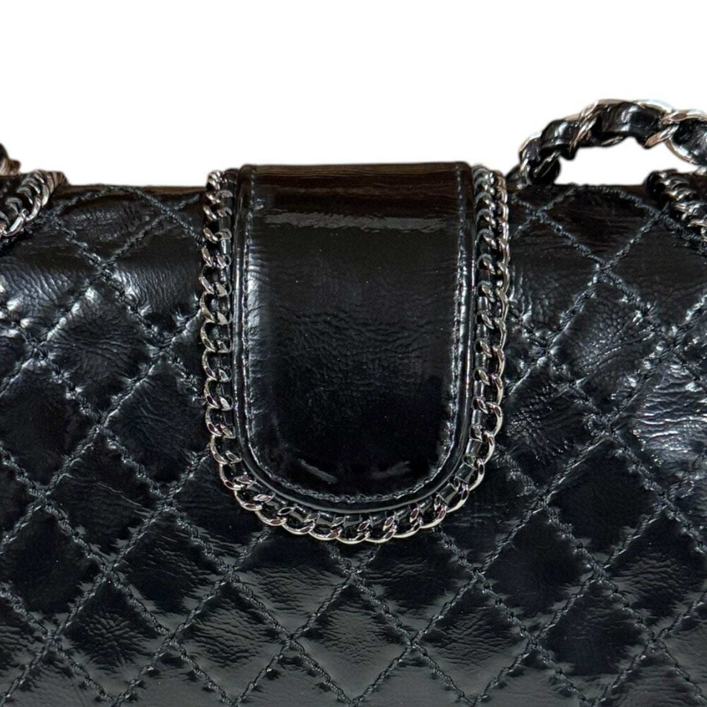 Chanel Quilted Leather Chain Bag Classic Flap