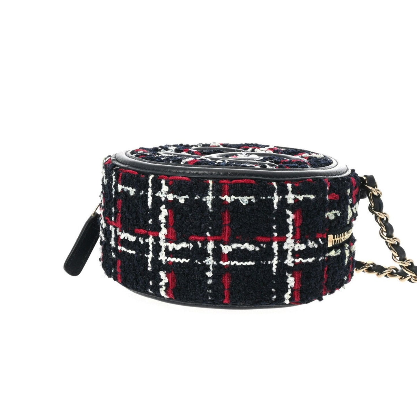 Chanel Round Tweed Chain Bag A94731