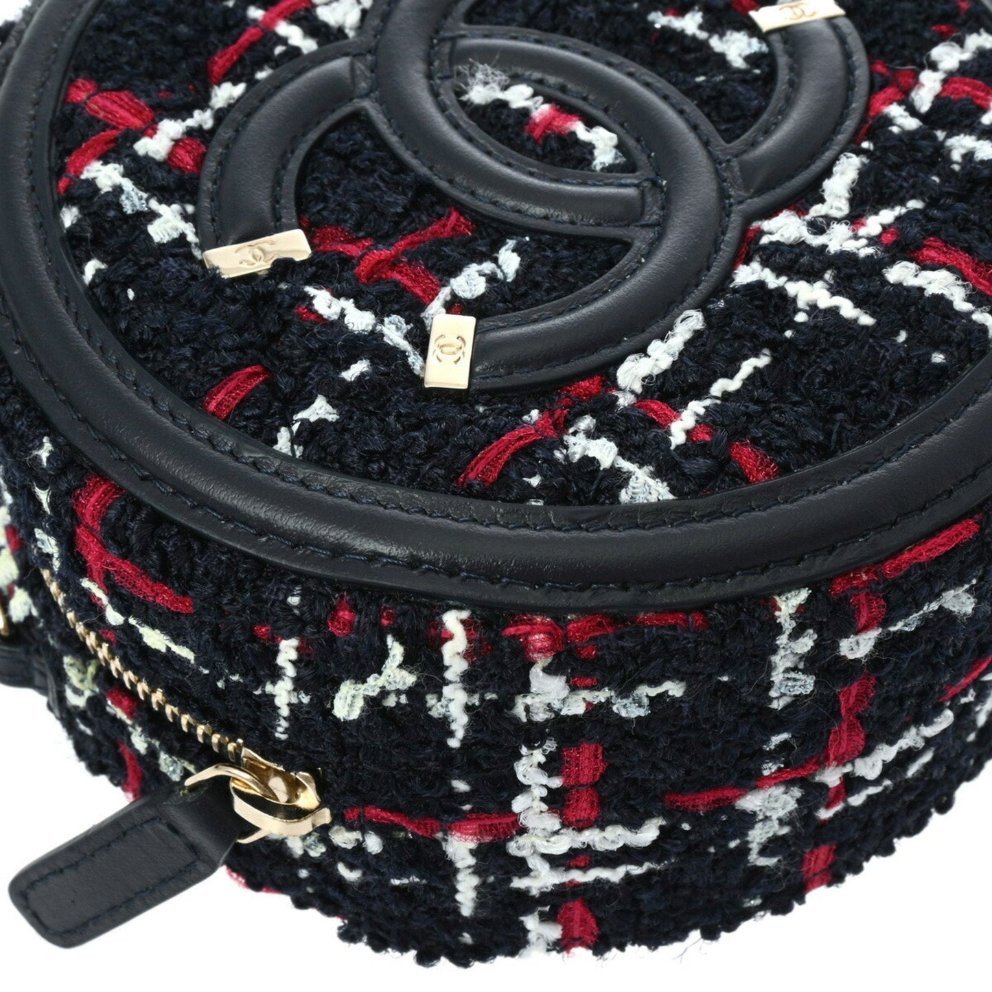 Chanel Round Tweed Chain Bag A94731