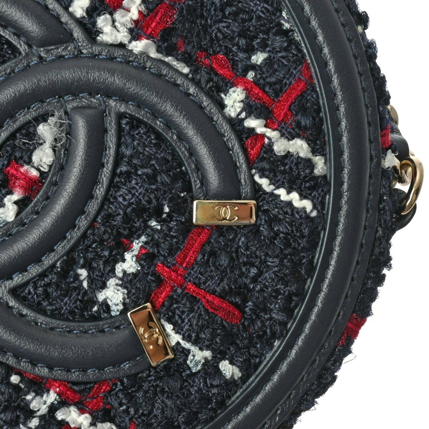 Chanel Round Tweed Chain Bag A94731