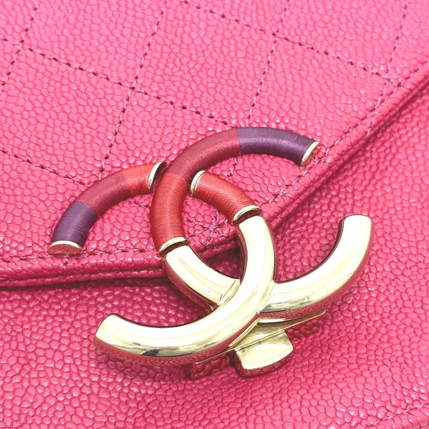 Chanel Chanel 19 Shoulder Bag Pink Caviar Leather
